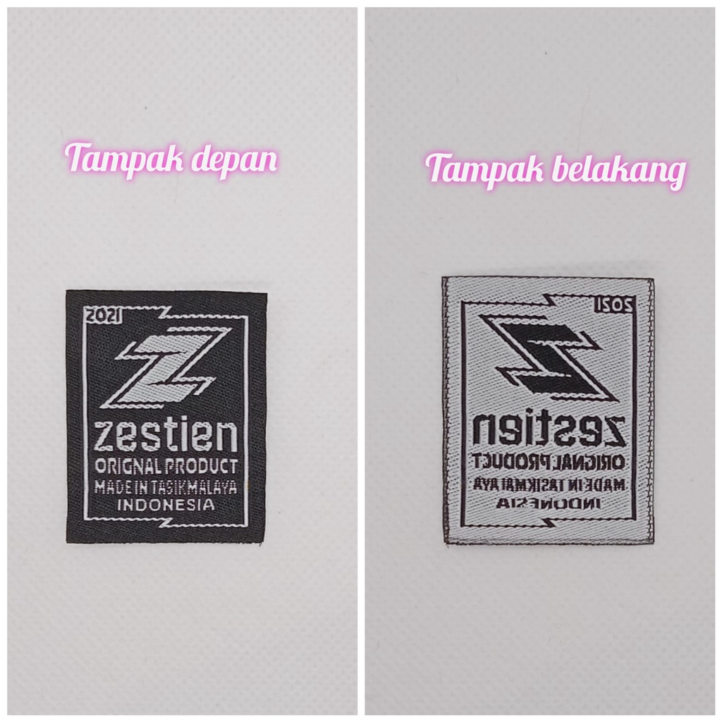 jasa pembuatan label baju > label woven kualitas tinggi