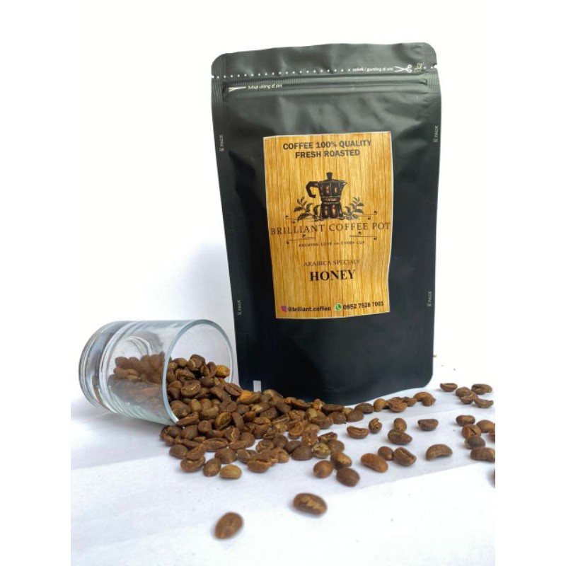 

KOPI ARABICA HONEY ACEH GAYO 1KG ( 1000GR ) I BRILLIANT COFFEE SPECIALTY