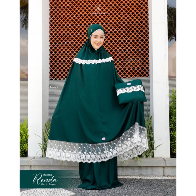 MUKENA RENDA BY ARRAFI ORIGINAL//MUKENA RAYON PREMIUM//MUKENA POTONGAN RAYON PREMIUM
