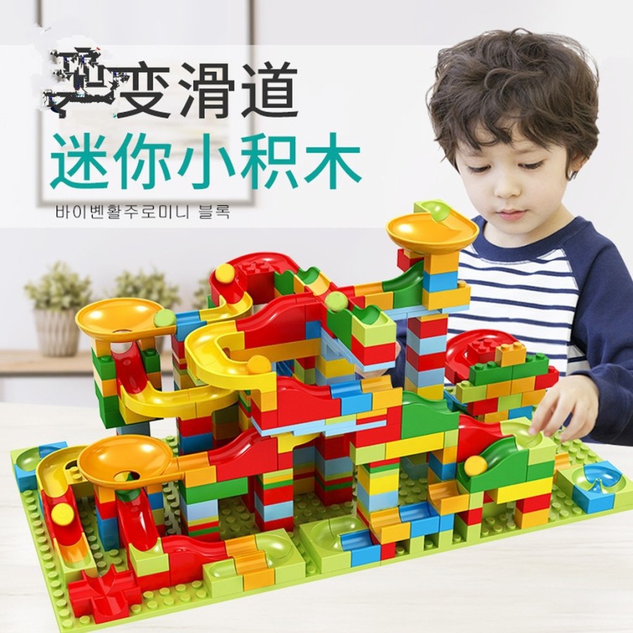 mainan edukasi marble block marble run