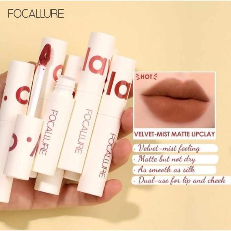 focallure new lipstick cream Velvet - focallure Miss matte lip Clay - focallure Clay lipcream - lipcream focallure - lip cream focallure- focallure lipcream - focallure lip cream