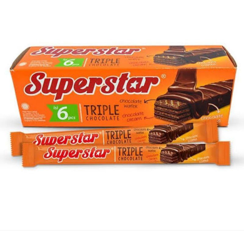 

WAFER SUPERSTAR TRIPLE CHOCOLATE 16gr