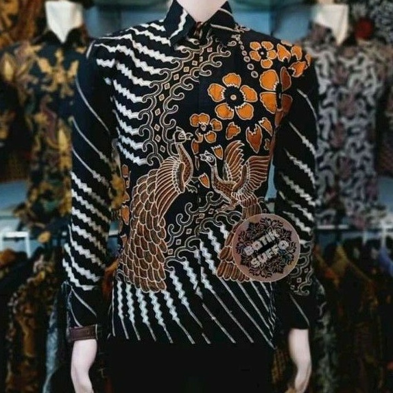 NEW ARRIVAL DISTRO BATIK PRIA BORDIR SOGAN HRB026 BATIKAF NOTOARTO BATIK