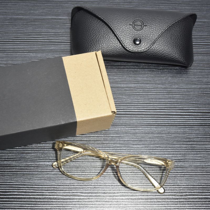 Kacamata Bridges Eyewear Gendall Frame Crystal Yellow [ Preloved ]