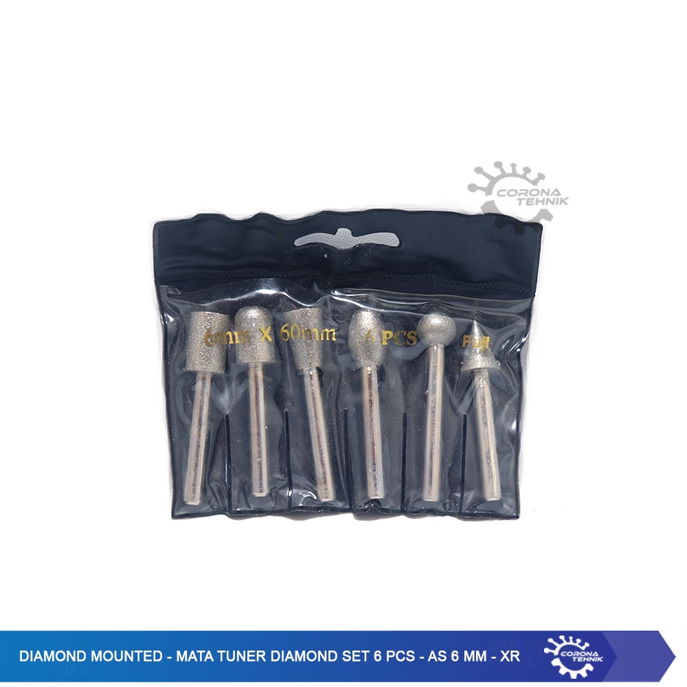 Diamond Mounted - Mata Tuner Diamond Set 6 Pcs - As 6 mm