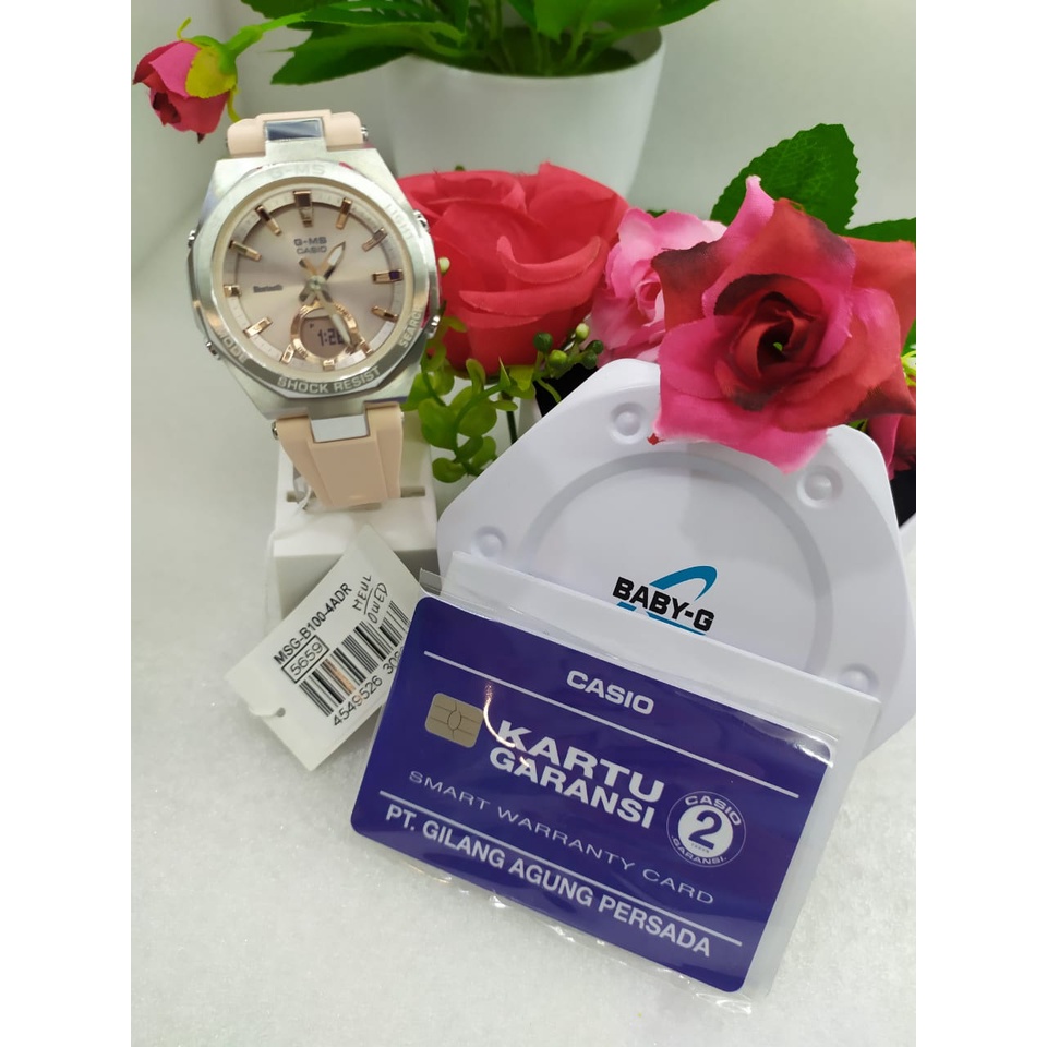 Jam Tangan Wanita Casio BABY-G MSG-B100G-1ADR / MSG-B100G-2ADR / MSG-B100G-4ADR/ Digital Analog Steel