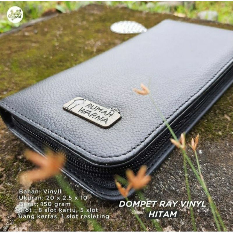 Dompet Ray Vynil Hitam Rumah Warna