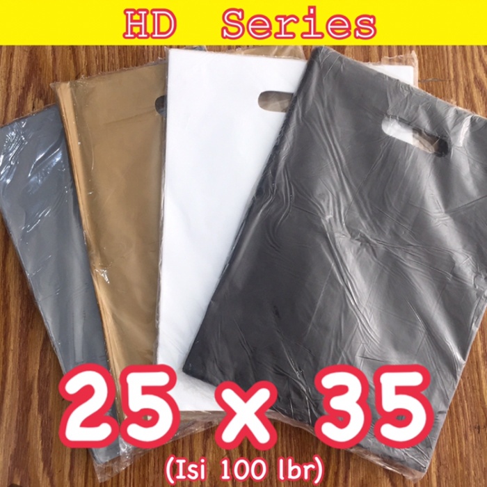 

Ginger- Kantong Plastik Pond Oval Polos 25x35 - HD Plong 25x35 - Putih