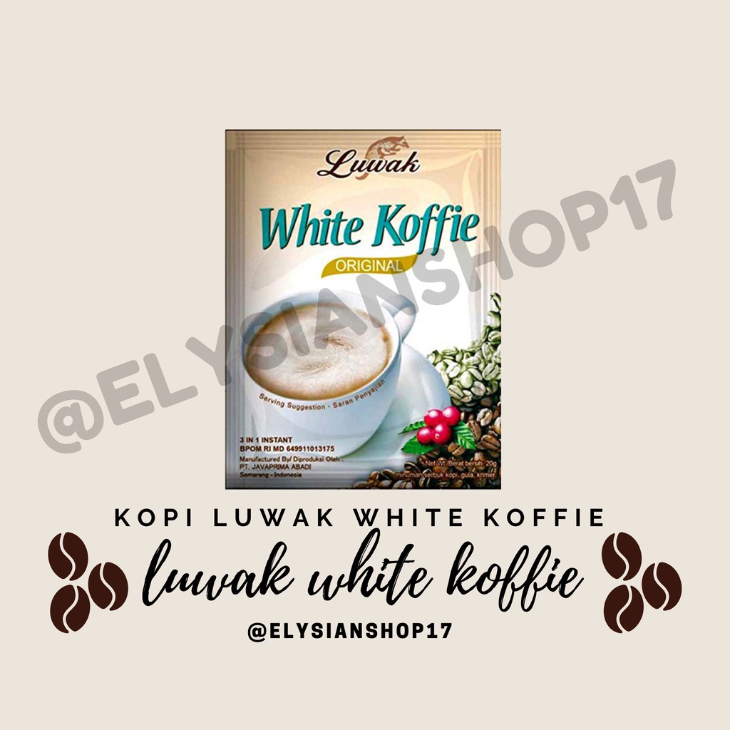 

Kopi Luwak White Koffie 1 Sachet