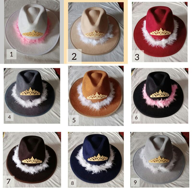 Topi cowgirl topi panama hat