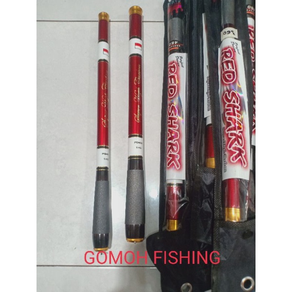 Bayar ditempat] TEGEK GAMARU RED SHARK 270 360.450 (ros pendek 36cm)