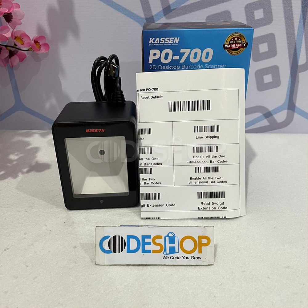 SCANNER QR KASSEN PO-700 PAYMENT BOX BARCODE SCANNER 1D &amp; 2D USB