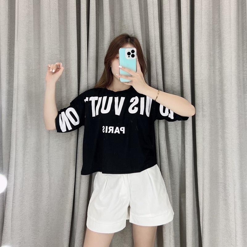 Crop top oversize Elpi | Oversize crop top korea