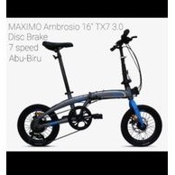 Sepeda Lipat 16 Maximo Ambrosio TX 3.0 7speed RemDisc by Family