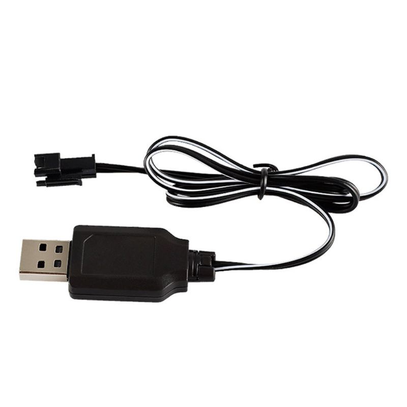 Btsg Adapter Charger Baterai Ni-Cd Ni-MH SM-2P 4.8V 250mA Output USB Untuk Mainan Mobil