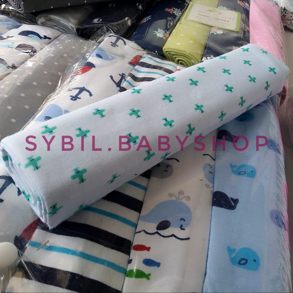 1 Pcs Bedong Flanel Jumbo Motif (Bedong Satuan)