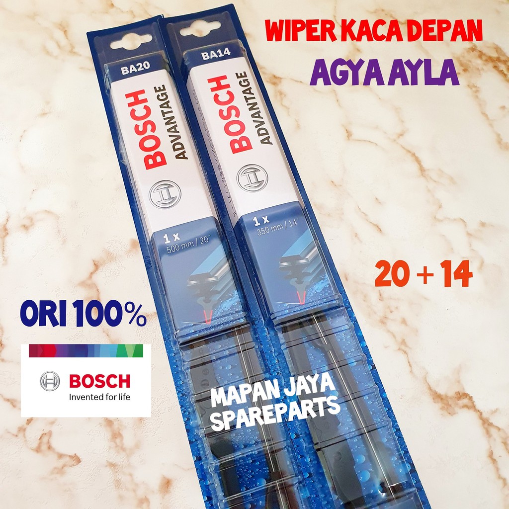 BOSCH WIPER KACA DEPAN AGYA / AYLA 2014-2022 ORI