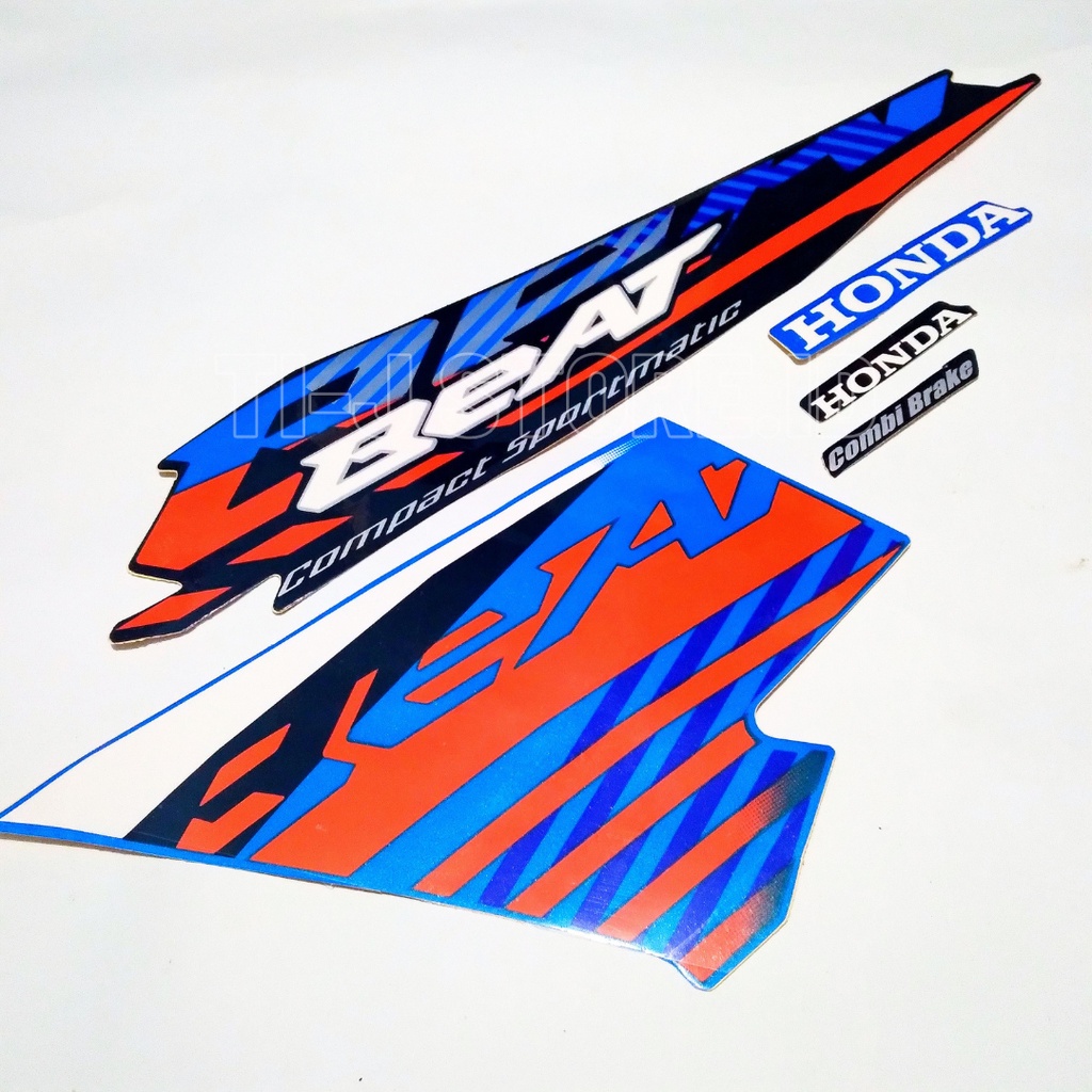 DECAL STIKER STRIPING BODY MOTOR ORIGINAL HONDA BEAT CBS 2021