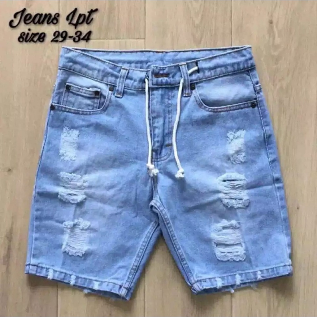 CELANA PENDEK JEANS SOBEK BROADSHORT TERLARIS KEKINIAN YANG LAGI HITS INDONESIA 2021 GARANSI