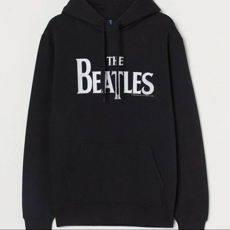 HOODIE THE BEATLES BLACK ORIGINAL H&M 100%