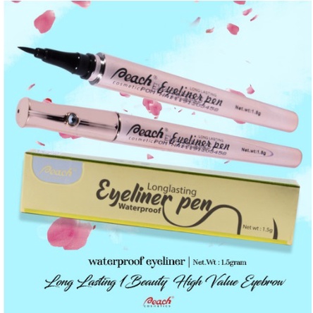 ✨SHASYA✨ EYELINER &amp; EYELINER PEN WATERPROOF BLACK - PEACH