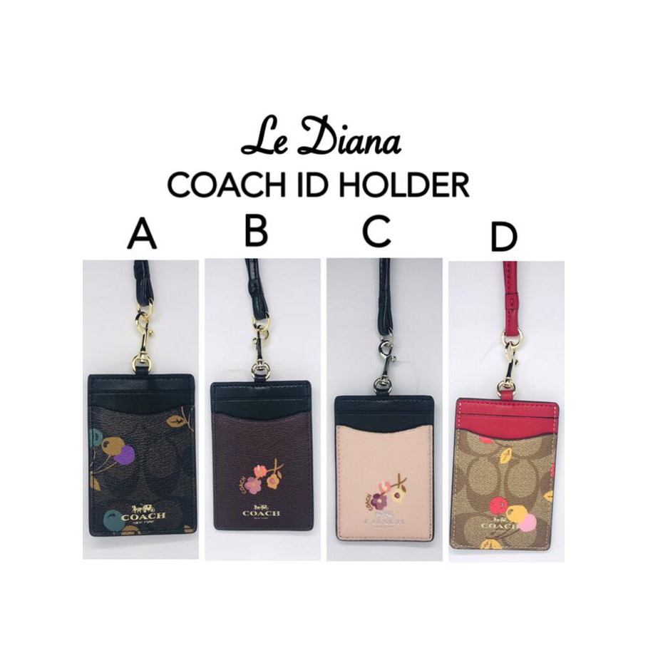 

Coach Signature Lanyard ID Card Holder Name Tag Lanyard Coach