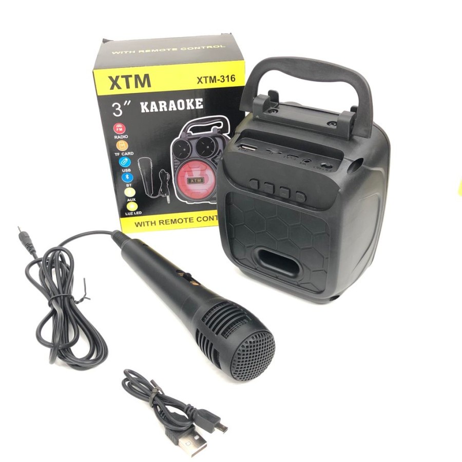 COD SPEAKER BLUETOOTH KARAOKE XTM-316 PLUS MIC KARAOKE X-BASS//SALON AKTIF X-BASS XTM-316//SPEAKER WIRELESS//SPEAKER KARAOKE