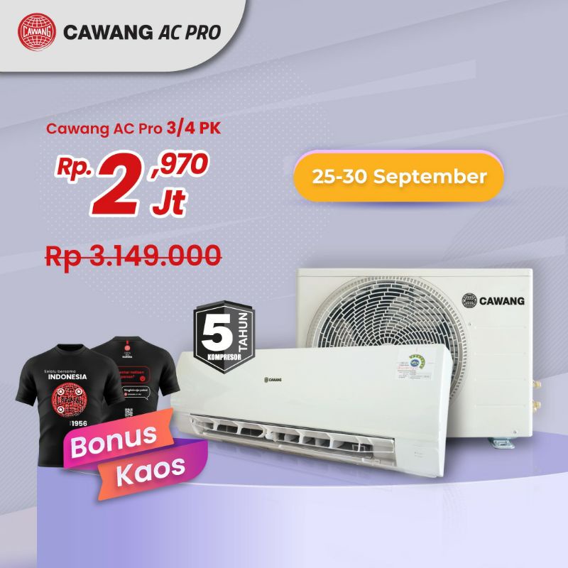 AC Cawang Pro, 0.5PK, 3/4PK, 1.PK & 1.5PK