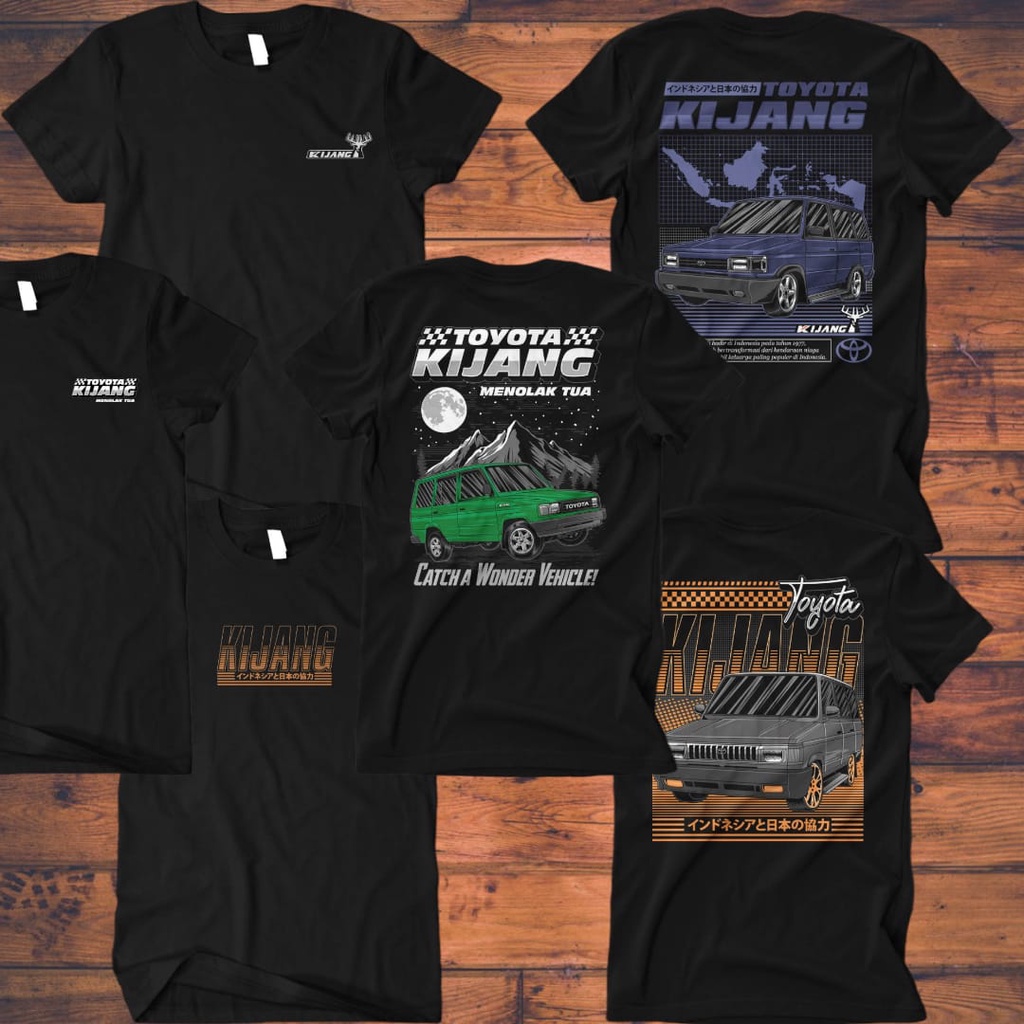 KAOS MOBIL KIJANG KOTAK BAHAN KATUN COMBED 24S PREMIUM QUALITY