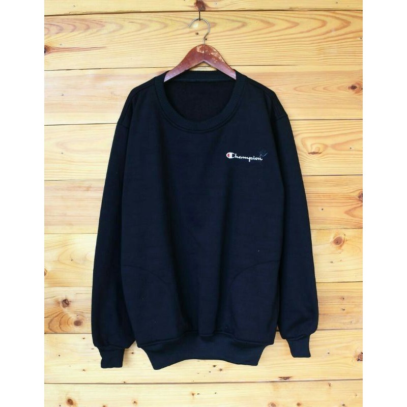 switer crewneck champion murah saku tanpa kupluk pria wanita