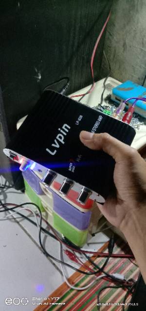 Lepy lvpin Lp838 amplifier mobil motor aki 12v plus adaptor