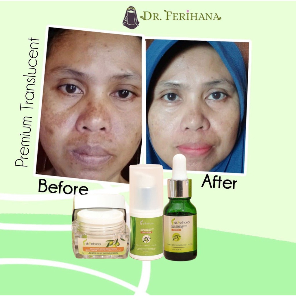 KRIM PAGI - SKIN COMPLEXION BRIGHTENING DAY CREAM (PREMIUM TRANSLUCENT DAILY DAY CREAM DR. FERIHANA)