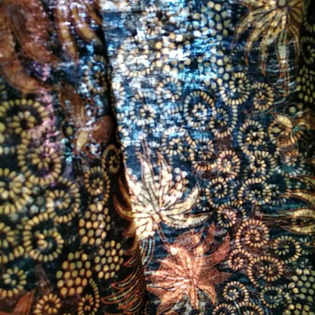 Promo Asli Baju Batik Kemeja Pria Sogan Lawasan Manuk Kembar Katun Cap Solo Baru Pria Kerja Lebaran