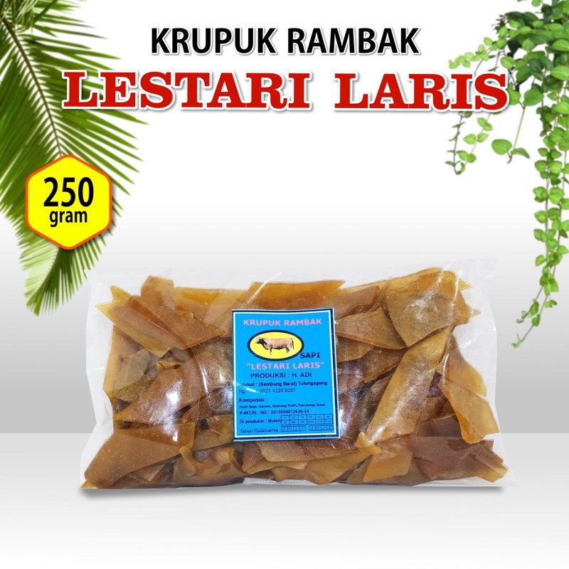 

Krupuk Rambak Sapi "Lestari Laris" Asli Tulungagung Menyediakan mentah dan matang den