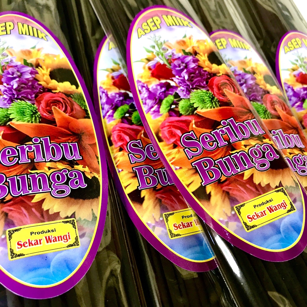 Dupa Hio Jumbo 3 Jam Seribu Bunga Abu Dingin 39 cm 1 bungkus isi 50 stick Abu dingin produksi Sekar Wangi