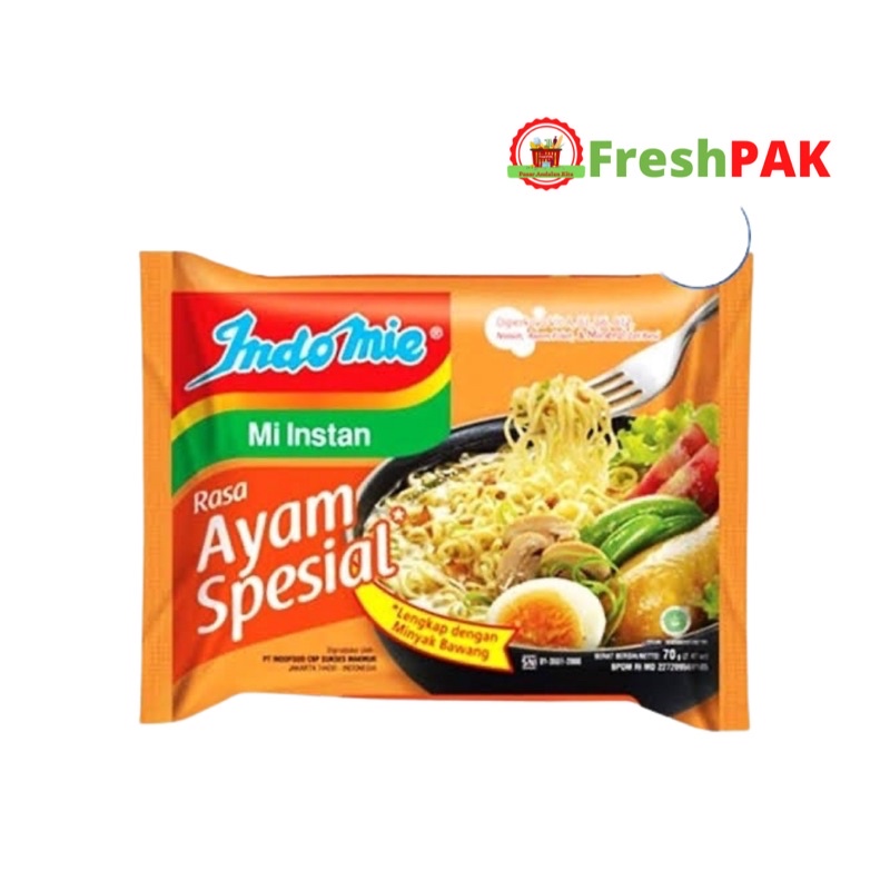 

FreshPAK - Indomie Mie Instant rasa Ayam Spesial isi 5 Pack