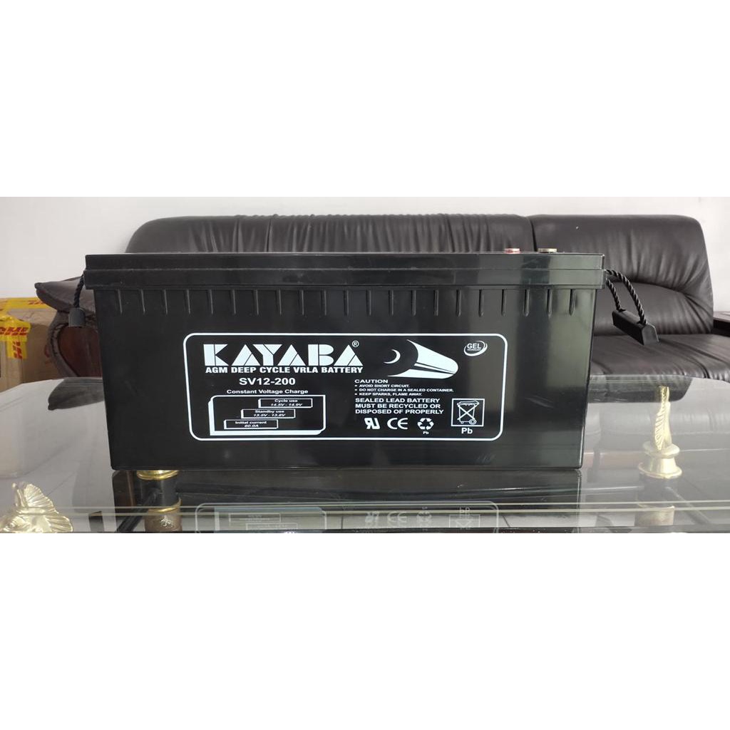 Aki Kering / Baterai VRLA 12v 200ah 200amper KAYABA AKI KERING AGM DEEP CYCLE KAYABA 200AH