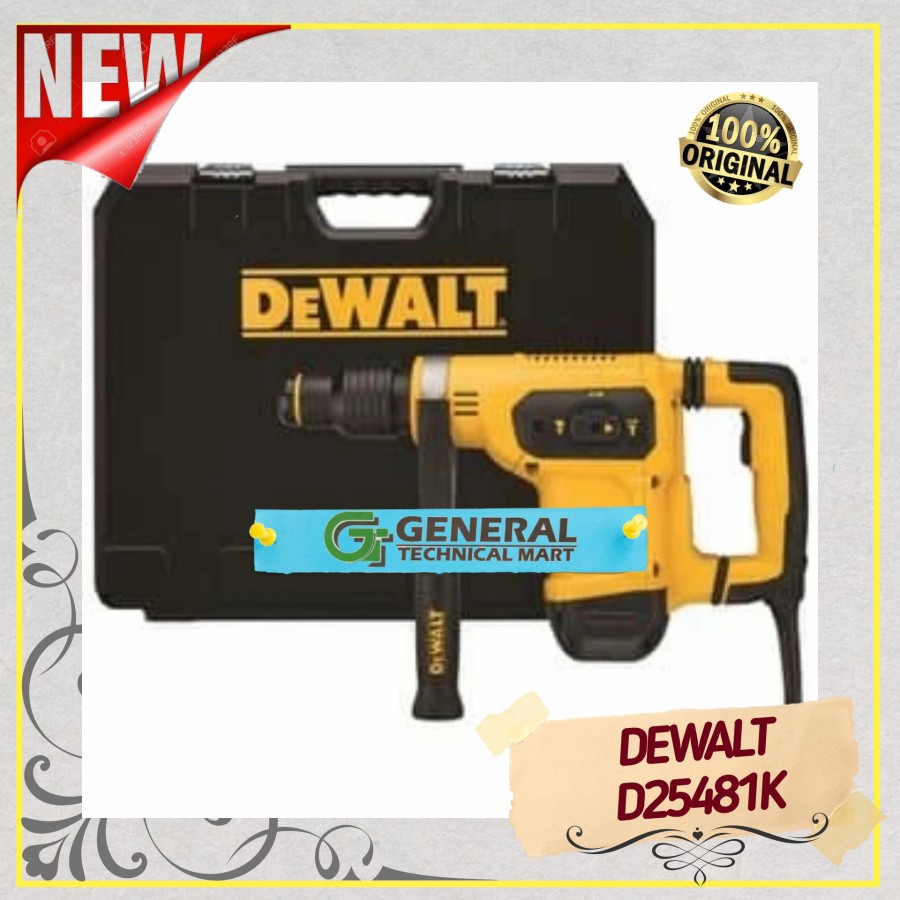 Mesin bor beton jack hammer 3 mode rotary hammer D25481 DEWALT D25481K
