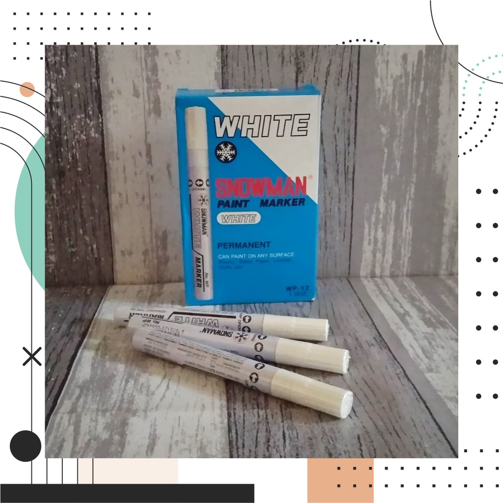 

SPIDOL SNOWMAN PAINT MARKER WHITE
