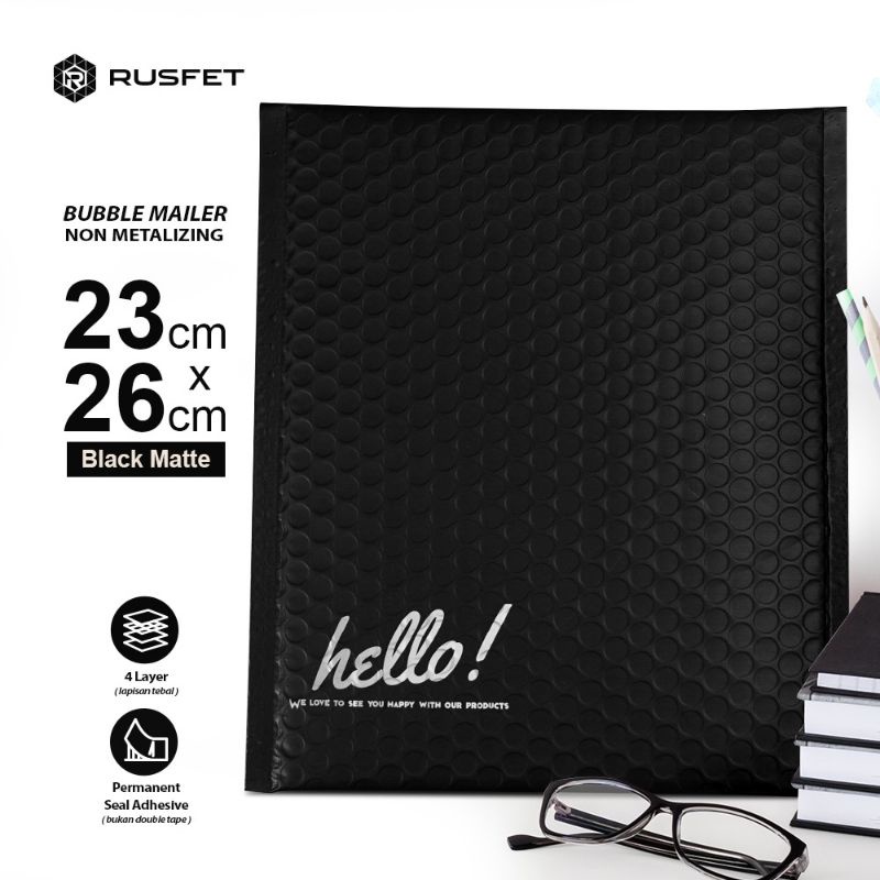 Amplop Bubble Mailer BLACK Premium