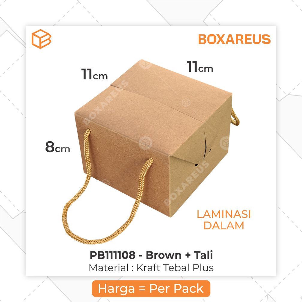 Paper Bag, Kantong, Tas Kertas, Kemasan Kue, Cake Toples Bag, 11cm | PB111108 (20 pcs)