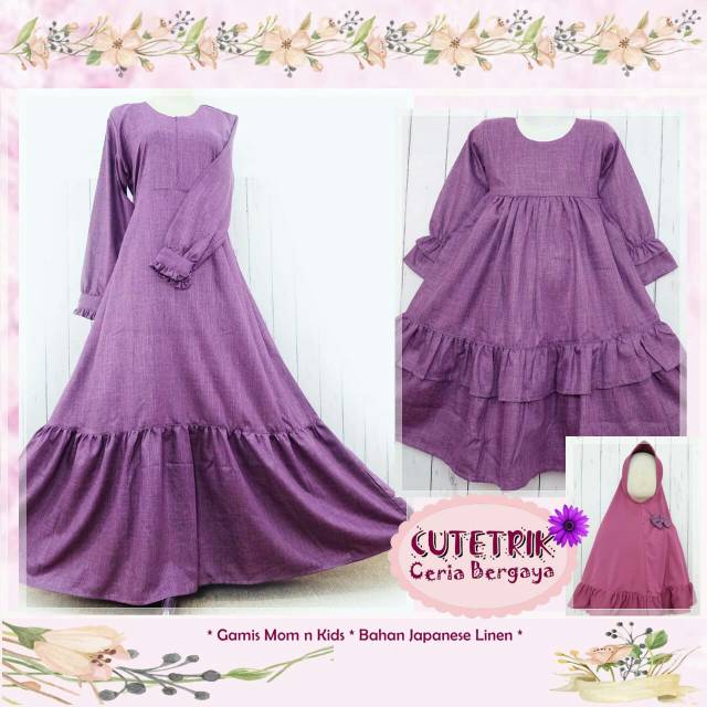 SET GAMIS TERLARIS CUTETRIK || COUPLE IBU DAN ANAK || BAJU ANAK CUTETRIK