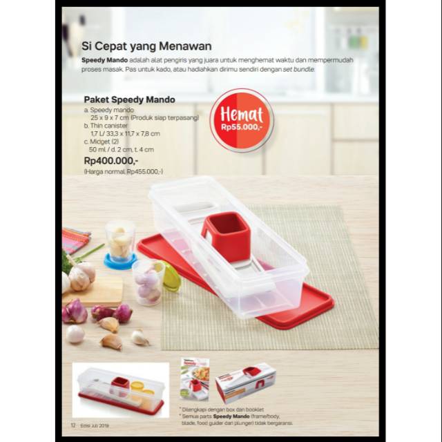 Tupperware Paket Speedy Mando Shopee Indonesia