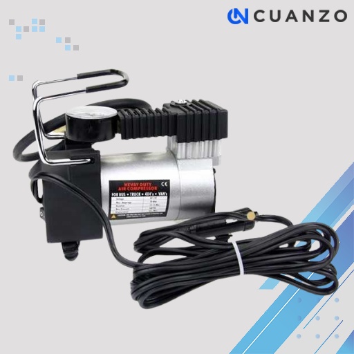 Mini Heavy Duty Air Compressor DC 12V 150 PSI / Kompressor Compressor Angin Mini Mesin Automatic / Pompa Angin Ban Motor Sepeda Mobil Kolam Renang Bola Basket Sepak Voli Futsal Balon Elektrik Electric Mini Portable / Alat Pompa Ban Mobil Kompresor Terkiro