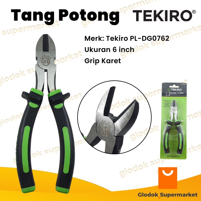 Tang Potong 6 inch Tekiro Diagonal Pliers 6inch PL-DG0762