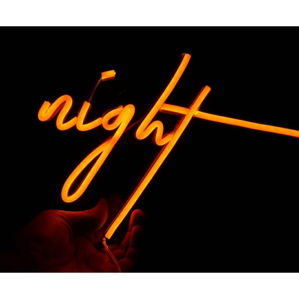 NEON LED TULISAN NIGHT / NEON NIGHT / NEON KAMAR / DEKORASI KAMAR