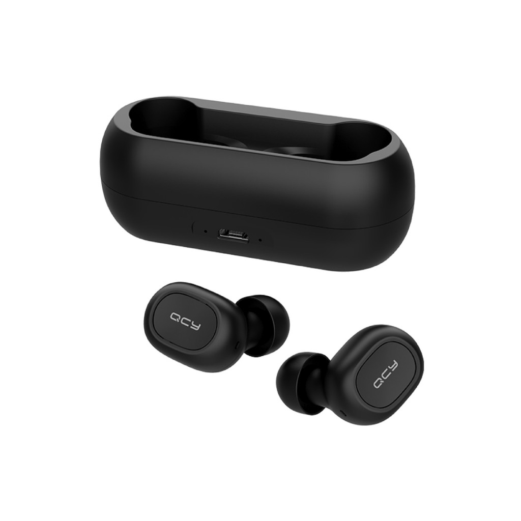 OASE QCY T1C - TWS Music Earbuds [Daya baterai 20jam, Crystal-clear Stereo, Garansi Resmi]