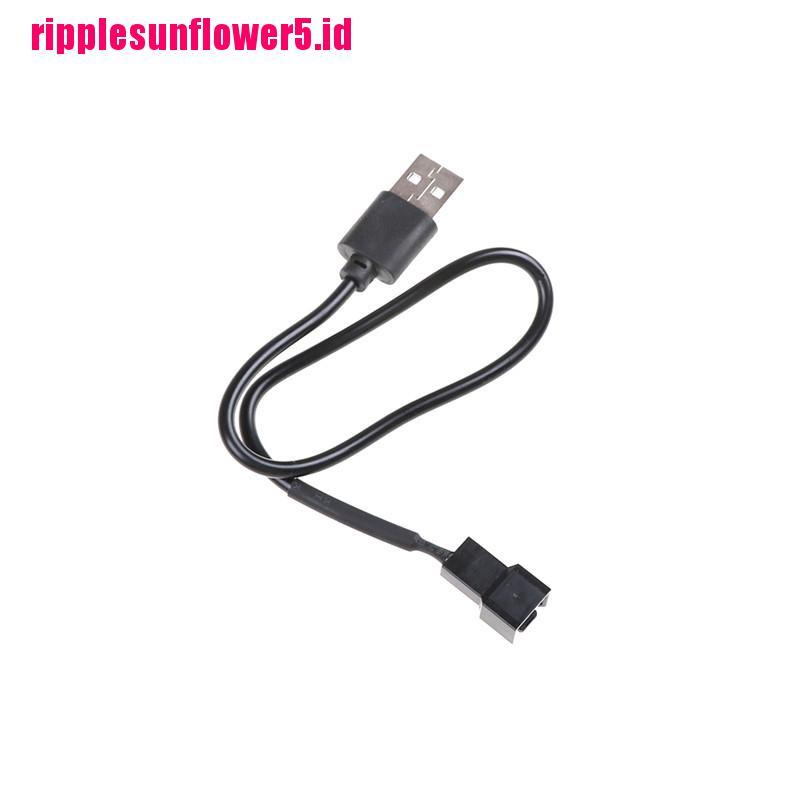 5v Kabel Adapter Konektor USB 2.0 A Male Ke 3 Pin / 4Pin Untuk PC Fan