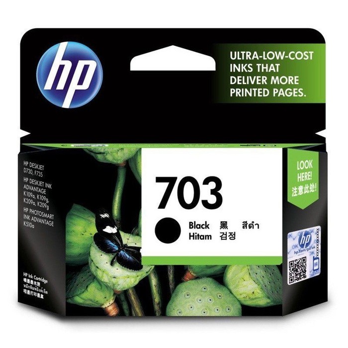 CARTRIDGE TINTA PRINTER HP 703 BLACK / COLOUR