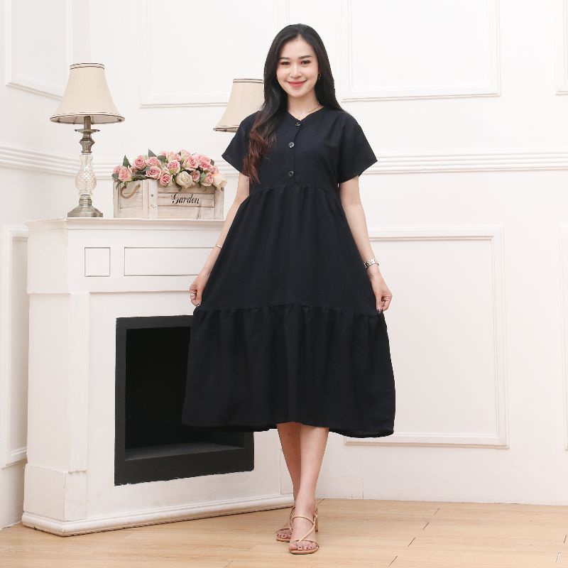 DASTER TERBARU HOME DRESS RAYON POLOS WANITA KEKINIAN